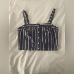 Brandy Melville Astrid Tank Navy & White Stripes